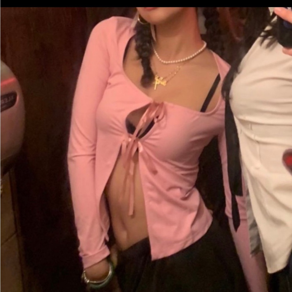 Pink Bow Top